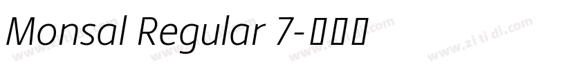 Monsal Regular 7字体转换